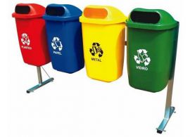 Conjunto de lixeiras 50 litros