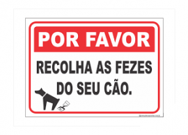 Placas de Sinaliza&ccedil;&atilde;o