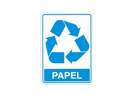 Placa Recicl&aacute;vel - Papel